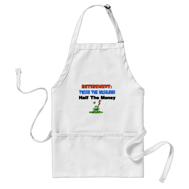 Retirement twice the husband adult apron (Front)