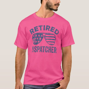 Retirement Vintage Sunglasses Usa Flag Men Dad 10 T-Shirt