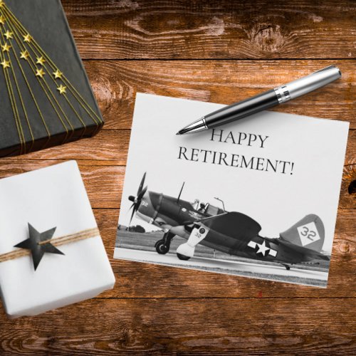 Retirement Warbird Pilot WWII Aviation Photo Custo Postcard