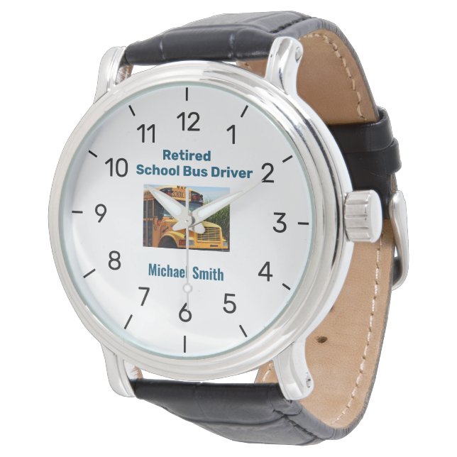 Retirement Watch School Bus Driver Personalized (Angled)