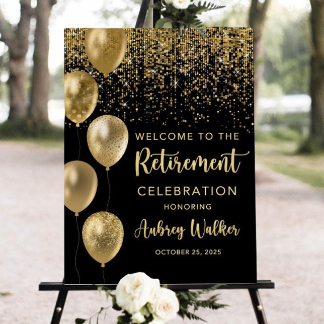 Retirement Welcome Sign, Balloons Retirement Celeb Foam Board (Creator Uploaded)