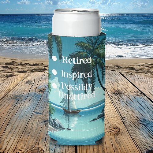 Retirement With A Sailboat Seltzer Can Cooler