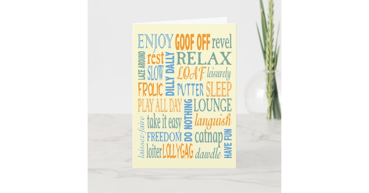 retirement-words-and-advice-card-zazzle