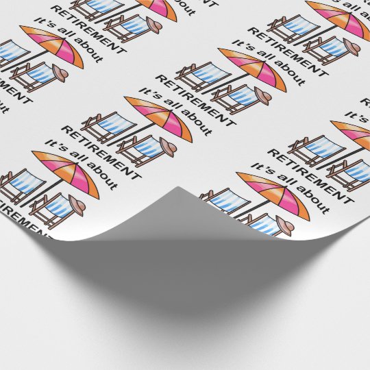 Retirement Wrapping Paper