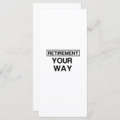 RETIREMENT YOUR WAY (Front/Back)