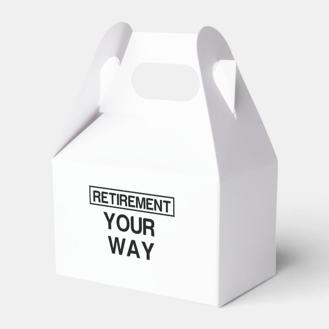 RETIREMENT YOUR WAY FAVOR BOXES (Front Side)