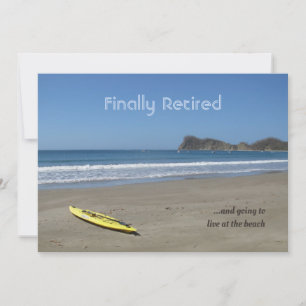 Retiring at the Beach (customizable) Invitation