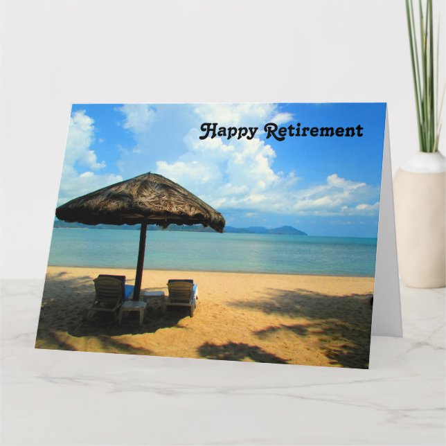 retiring beach dream big card (Front)
