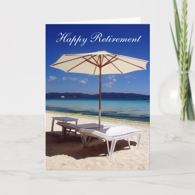 retiring beach shade card (Front)