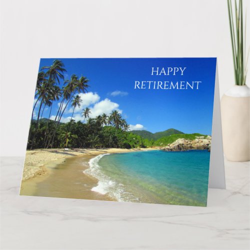 retiring caribbean beach dreams card