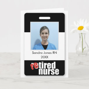 retiring nurse personalized photo retirement card