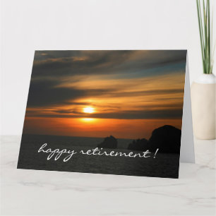 retiring sunset colors big card
