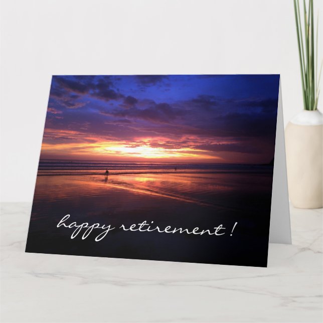 retiring sunset vivid big card (Front)