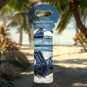Retiring To The Beach Wine Bag