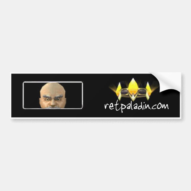 RetPaladin.com Bumper Sticker (Front)