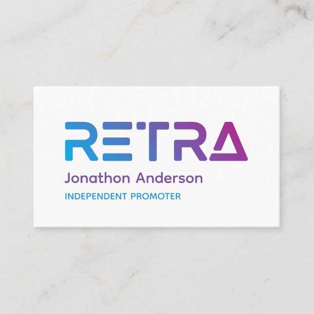 Retra Business Card (Front)
