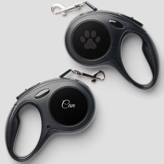 Retractable Pet Leash “Dog & Paw” (Front & Back)