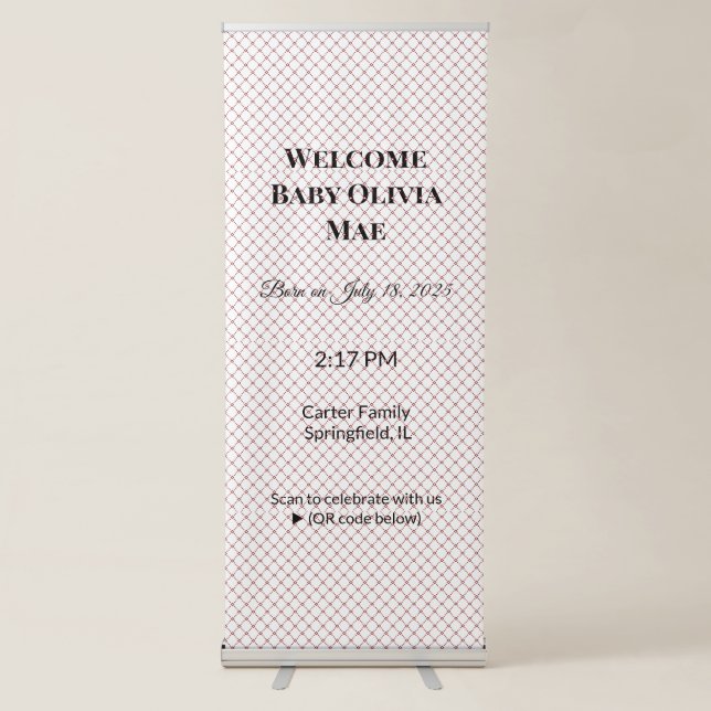 Retractable Poster | Wide Pull Up Banners (Front)