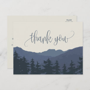 Retreat to the Mountains Thank You Postcard