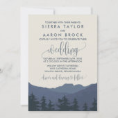 Retreat to the Mountains Wedding Invitation (Front)