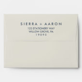 Retreat to the Mountains Wedding Invitation Envelope (Back (Top Flap))