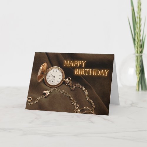 Retrieve Time Birthday Card