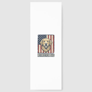 Retriever Dad Vintage Dog Flag Shirt Design_1 Bookmarks