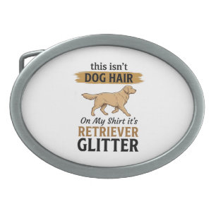 Retriever Glitter Funny Dog Lover Vintage Design_1 Belt Buckle
