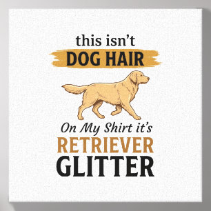 Retriever Glitter Funny Dog Lover Vintage Design_1 Canvas Photo Tile