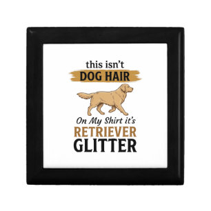 Retriever Glitter Funny Dog Lover Vintage Design_1 Gift Box