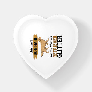 Retriever Glitter Funny Dog Lover Vintage Design_1 Paperweight