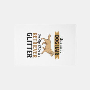 Retriever Glitter Funny Dog Lover Vintage Design_1 Rug