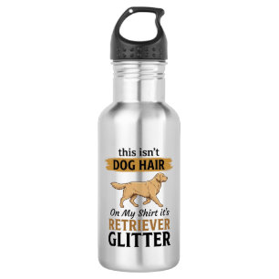 Retriever Glitter Funny Dog Lover Vintage Design_1 Stainless Steel Water Bottle