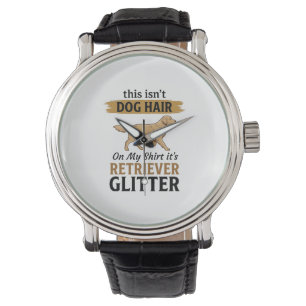 Retriever Glitter Funny Dog Lover Vintage Design_1 Watch