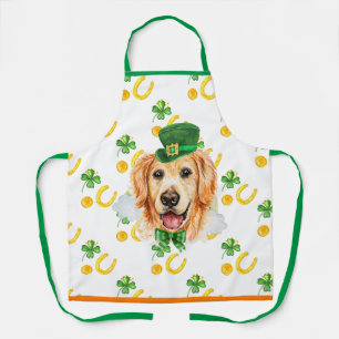 Retriever Holiday Home Decor St Patrick's Day Dog Apron