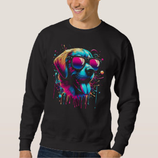 Retriever Paint Splash T-shirt. Sweatshirt