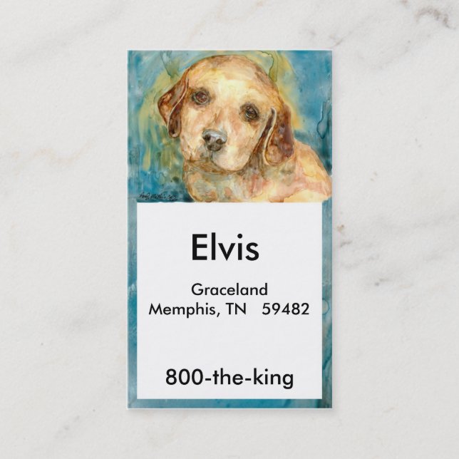 Retriever Puppy Biz Card (Front)
