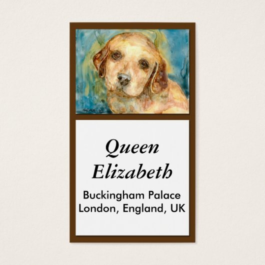 Retriever Puppy Biz Card (Front)
