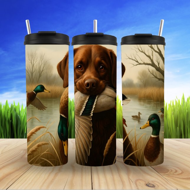 Retriever's Proud Duck Retrieve Thermal Tumbler (Creator Uploaded)