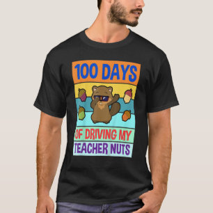 Retro 100 Days of Driving My Teacher Nuts Dabbing  T-Shirt