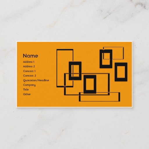 Customizable Retro 102 business card template