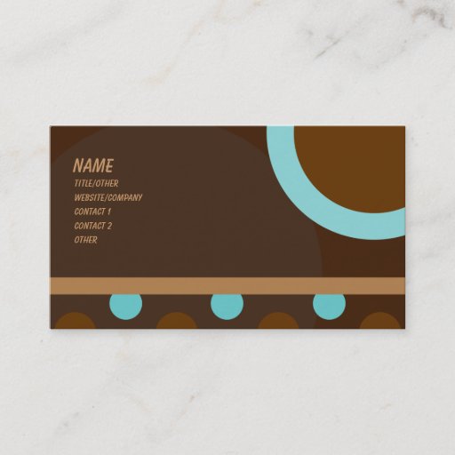 Customizable Retro 103 business card