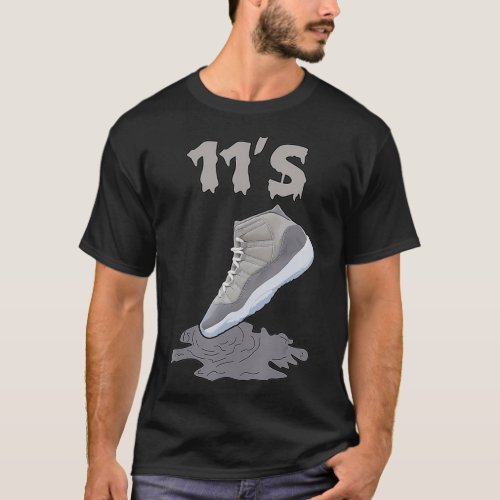 Retro 11 Cool Grey Tee Shoes Dripping Lover Cool G