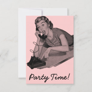 Retro 16th Birthday Party Invitation