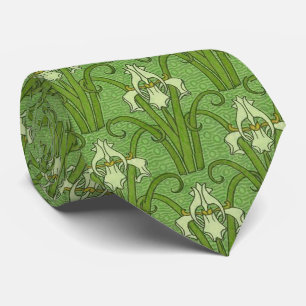 Retro 1880s Victorian Emerald Green Neck Tie