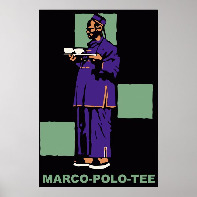 Retro 1910 German tea ad Poster (Front)