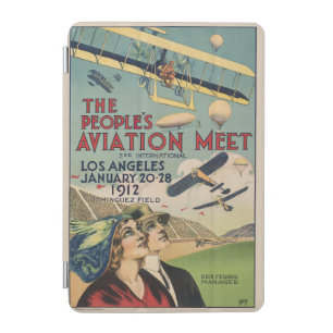Retro 1912 Los Angeles Air Show Travel Art iPad Mini Cover
