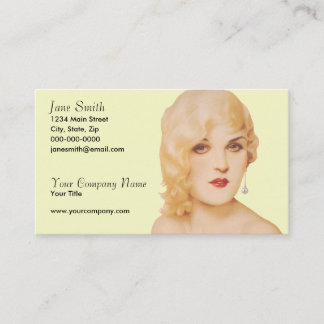 Retro 1930s business card