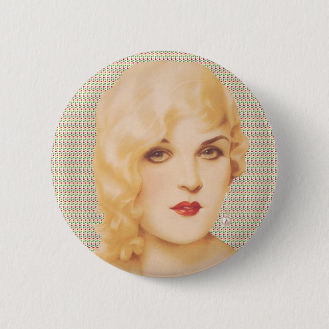 Retro 1930s Love Button (Front)