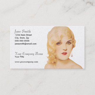 Retro 1930s Pinup Business Card